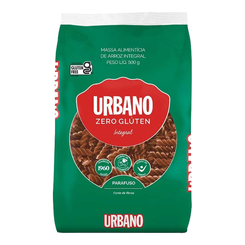 Encontraproduto.com.br - Macarrão Integral Urbano Parafuso Pacote com 500g