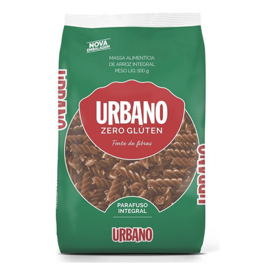 Encontraproduto.com.br - Macarrão Integral Urbano Parafuso Pacote com 500g