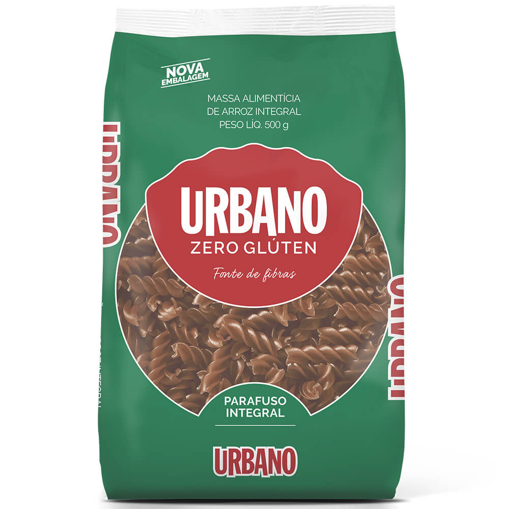 Encontraproduto.com.br - Macarrão Integral Urbano Parafuso Pacote com 500g