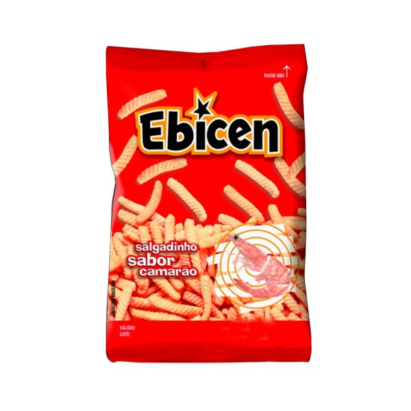 Encontraproduto.com.br - Salgadinho Assado Ebicen Camarão 60g - Glico