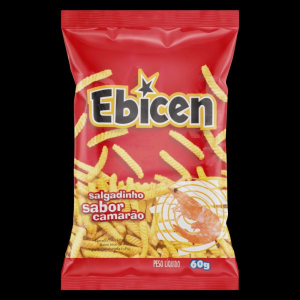 Encontraproduto.com.br - Salgadinho Assado Ebicen Camarão 60g - Glico