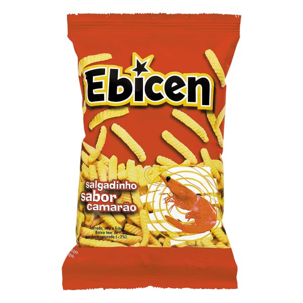 Encontraproduto.com.br - Salgadinho Assado Ebicen Camarão 60g - Glico