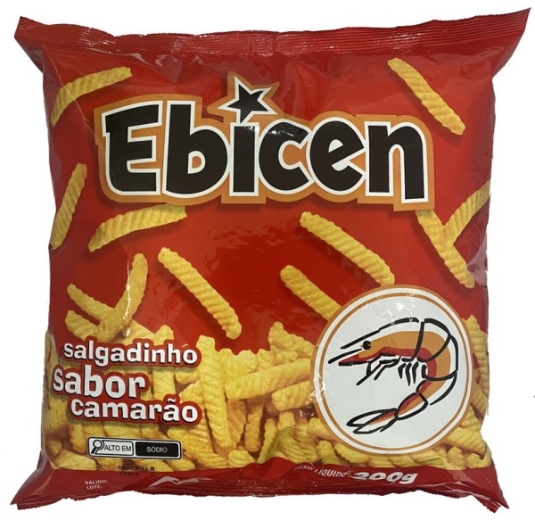 Encontraproduto.com.br - Salgadinho Ebicen Camarão Pacote com 200g