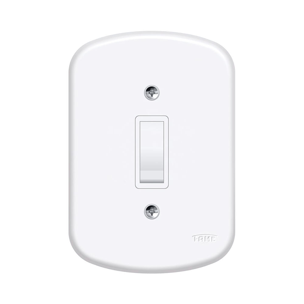 Encontraproduto.com.br - Interruptor Paralelo Fame Blanc 1 Seção 594 10A