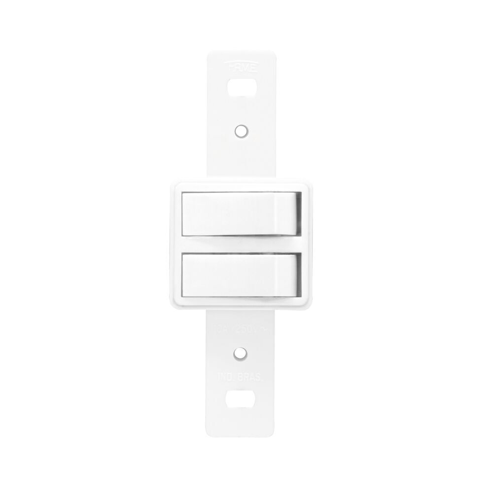 Encontraproduto.com.br - Modulo 2 Interruptor Blanc Simples 10a Sem Placa Fame