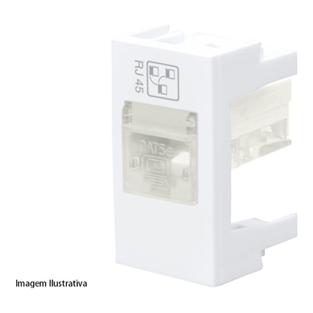 Encontraproduto.com.br - Módulo Tomada Para Rede de Informática RJ45 CAT 5E 8Vias Modulo - 1140 - FAME