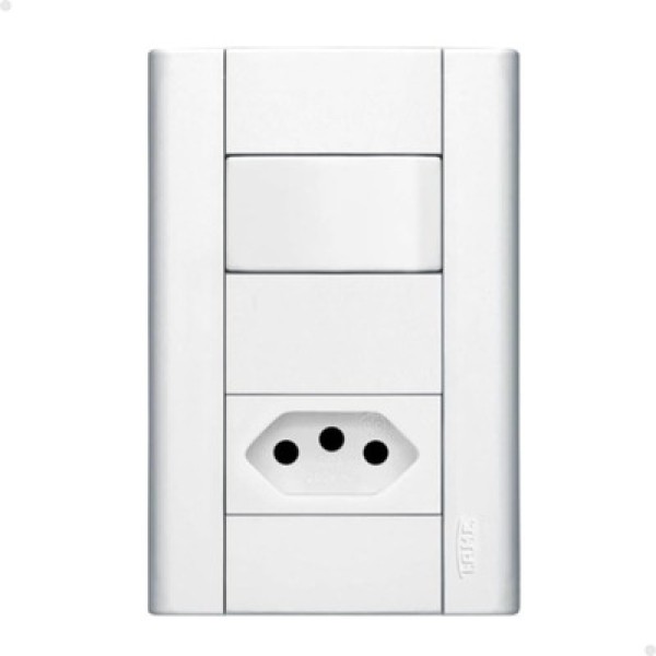 Interruptor 1436 Simples 1Tc+Tomada 20A Modulare Fame