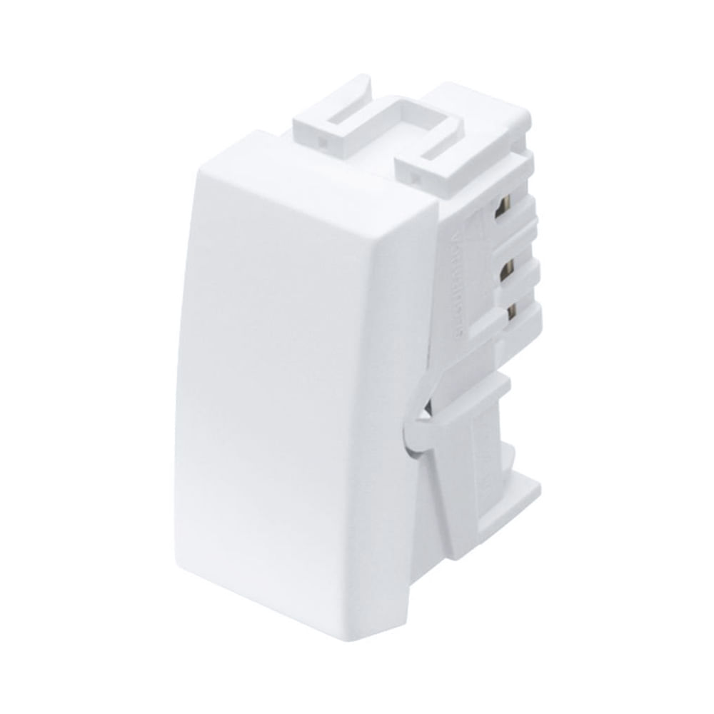 Encontraproduto.com.br - Módulo Interruptor Simples Fame Habitat 16A Branco