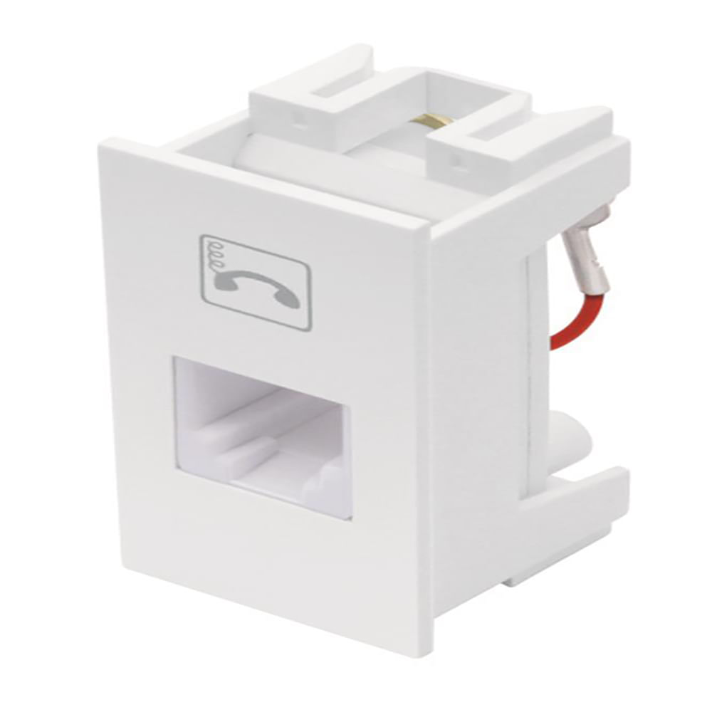 Encontraproduto.com.br - Módulo para tomada RJ11 2 vias Habitat Fame