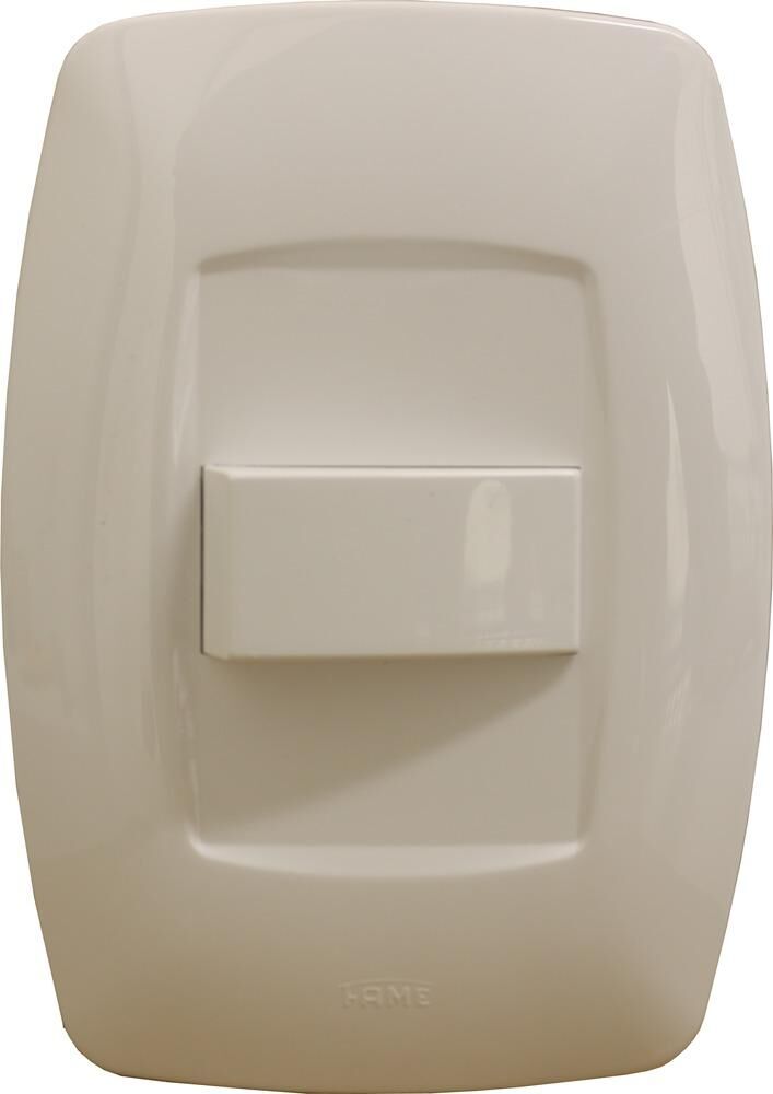 Encontraproduto.com.br - Conjunto Interruptor Elegance 1 Módulo Paralelo 16A Branco Fame