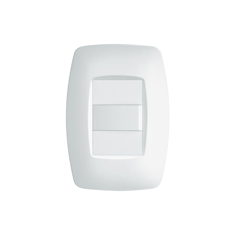 Encontraproduto.com.br - Conjunto Interruptor Elegance 1 Módulo Paralelo 16A Branco Fame