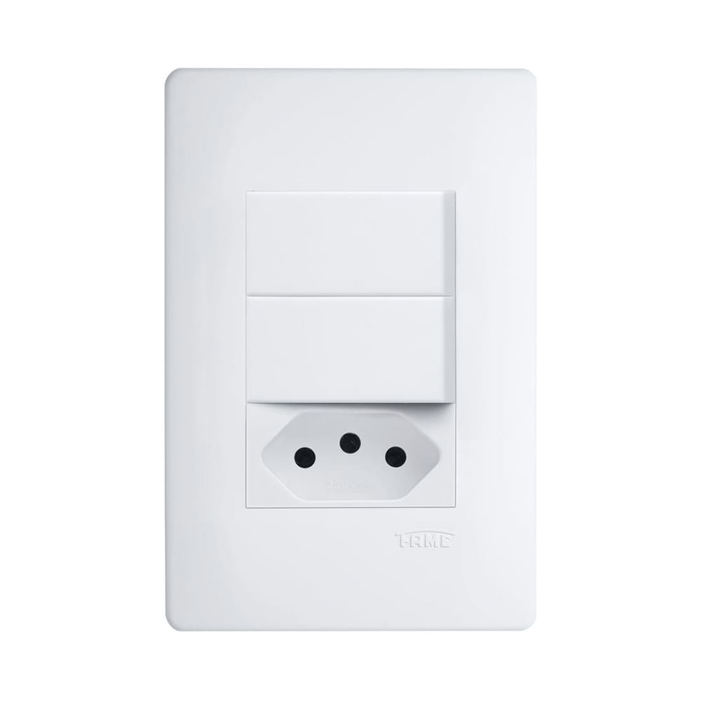 Encontraproduto.com.br - Conjunto 2 Interruptor Habitat Simp+Tom 10a Fame