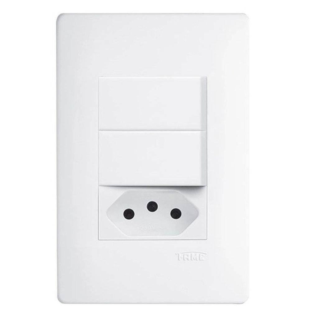 Encontraproduto.com.br - Conjunto 2 Interruptor Habitat Simp+Tom 10a Fame