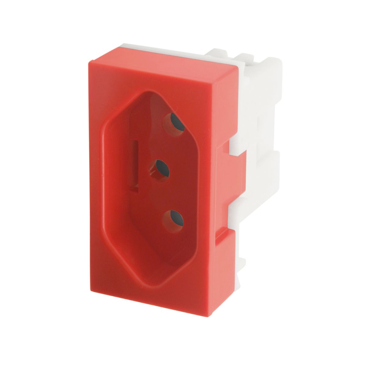 Encontraproduto.com.br - Módulo Tomada 2P+T 20A/250V~ - Vermelha para Uso Específico - Evidence Fame