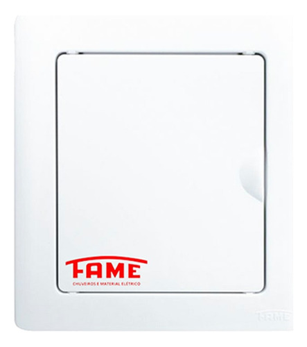 Quadro Distribuidor de Embutir Fame sem Barramento 3/4 Disjuntores Branco