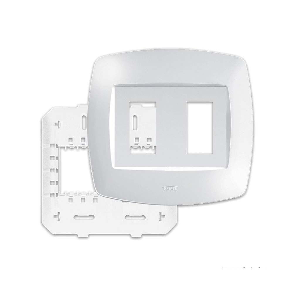 Encontraproduto.com.br - Placa Elegance 4x4 2 Modulos Verticais Com Suporte Fame