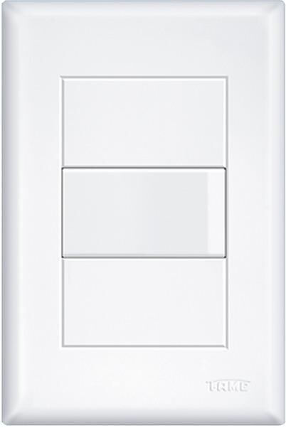 Encontraproduto.com.br - Conjunto Interruptor Evidence 1 Módulo Simples Branco Fame