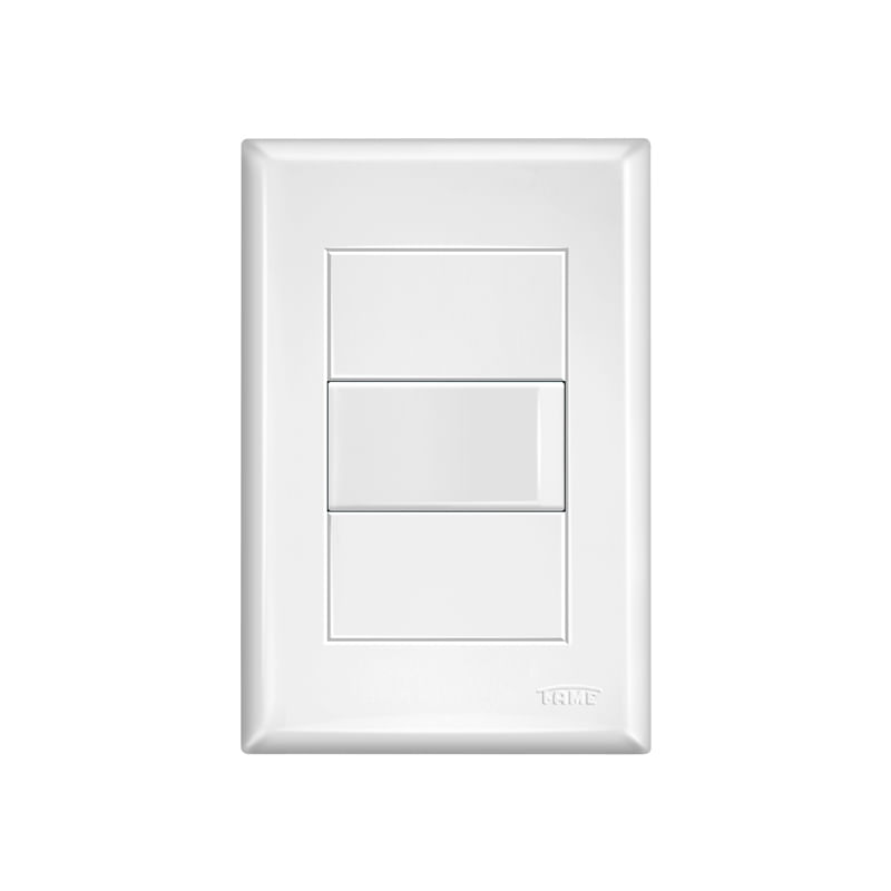 Encontraproduto.com.br - Conjunto Interruptor Evidence 1 Módulo Simples Branco Fame