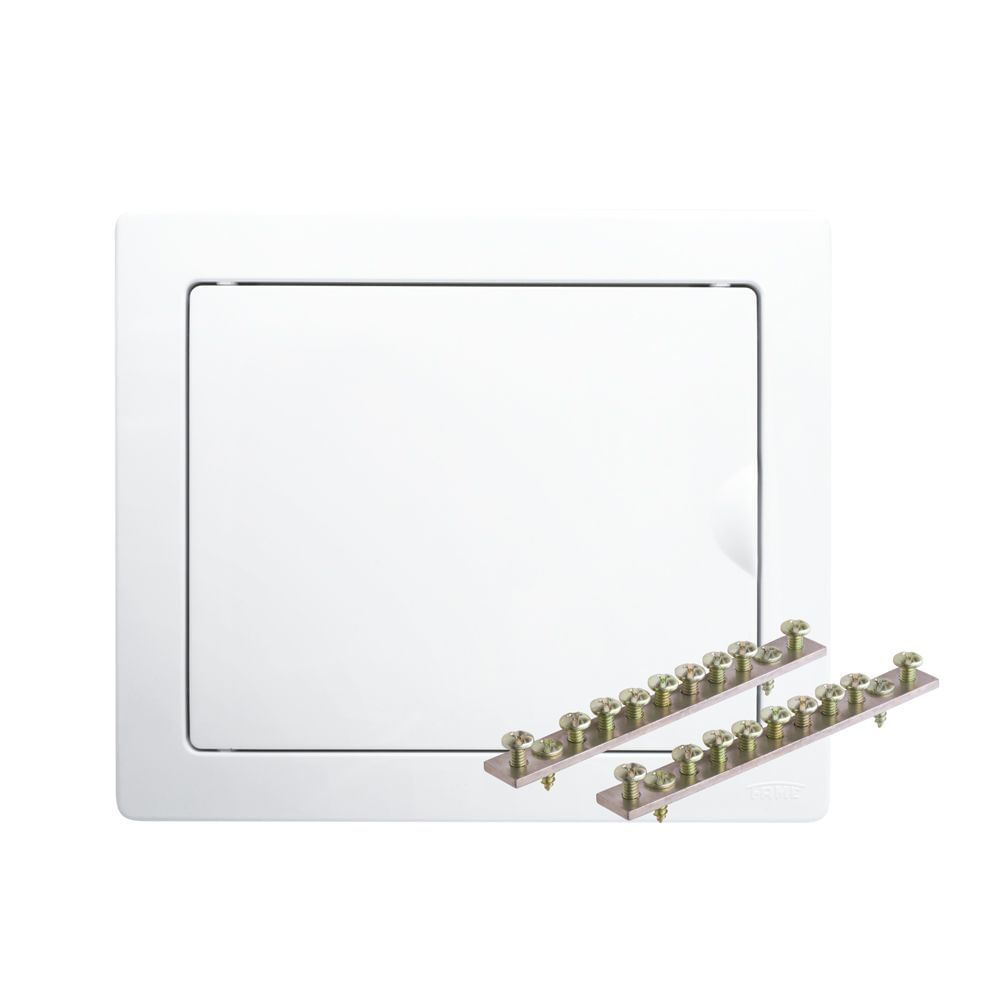 Encontraproduto.com.br - Quadro Distribuição 6 Disjuntores Nema/8 Din Com Barramento Embutir Fame