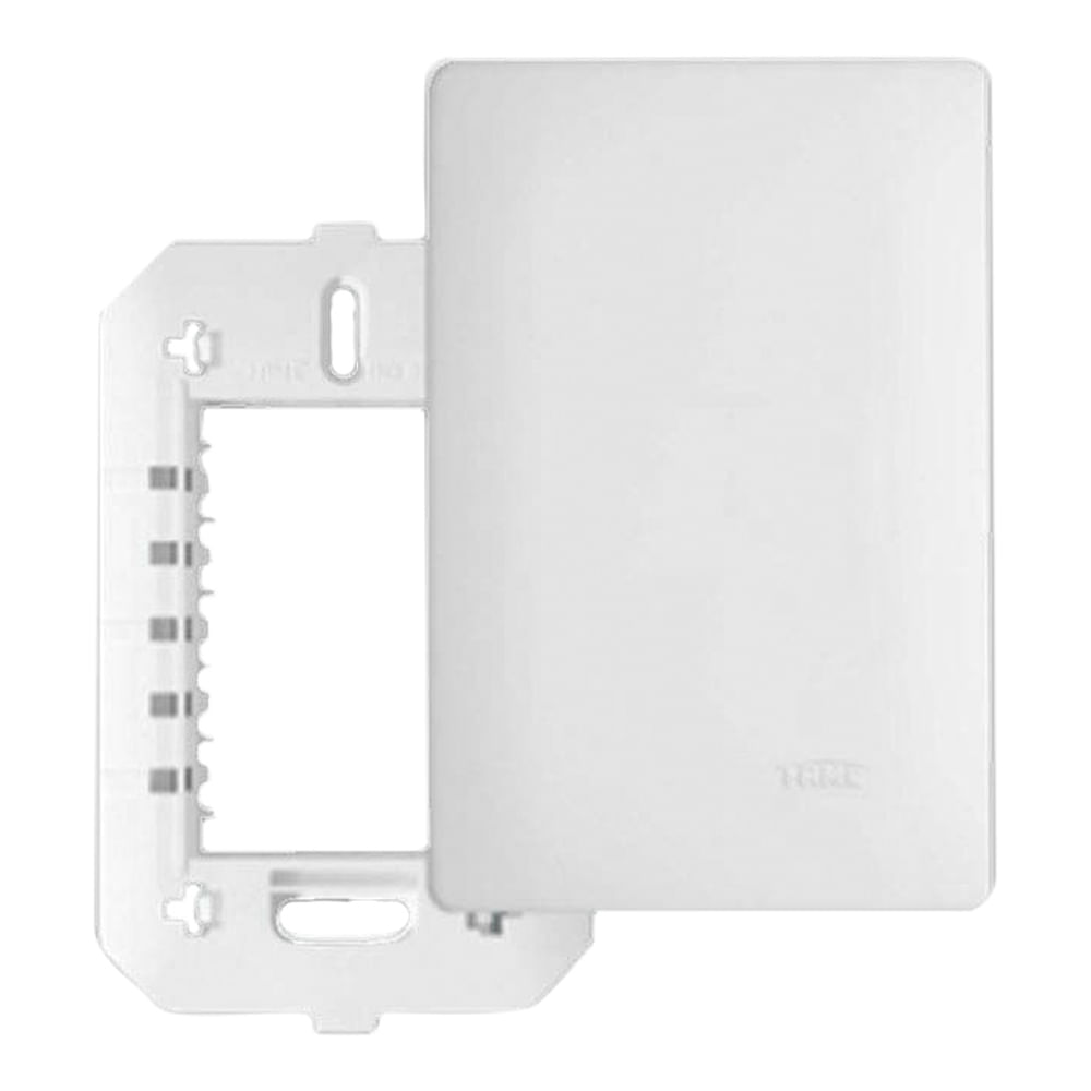 Encontraproduto.com.br - Placa Cega com Suporte Fame Habitat 4x2 Branco