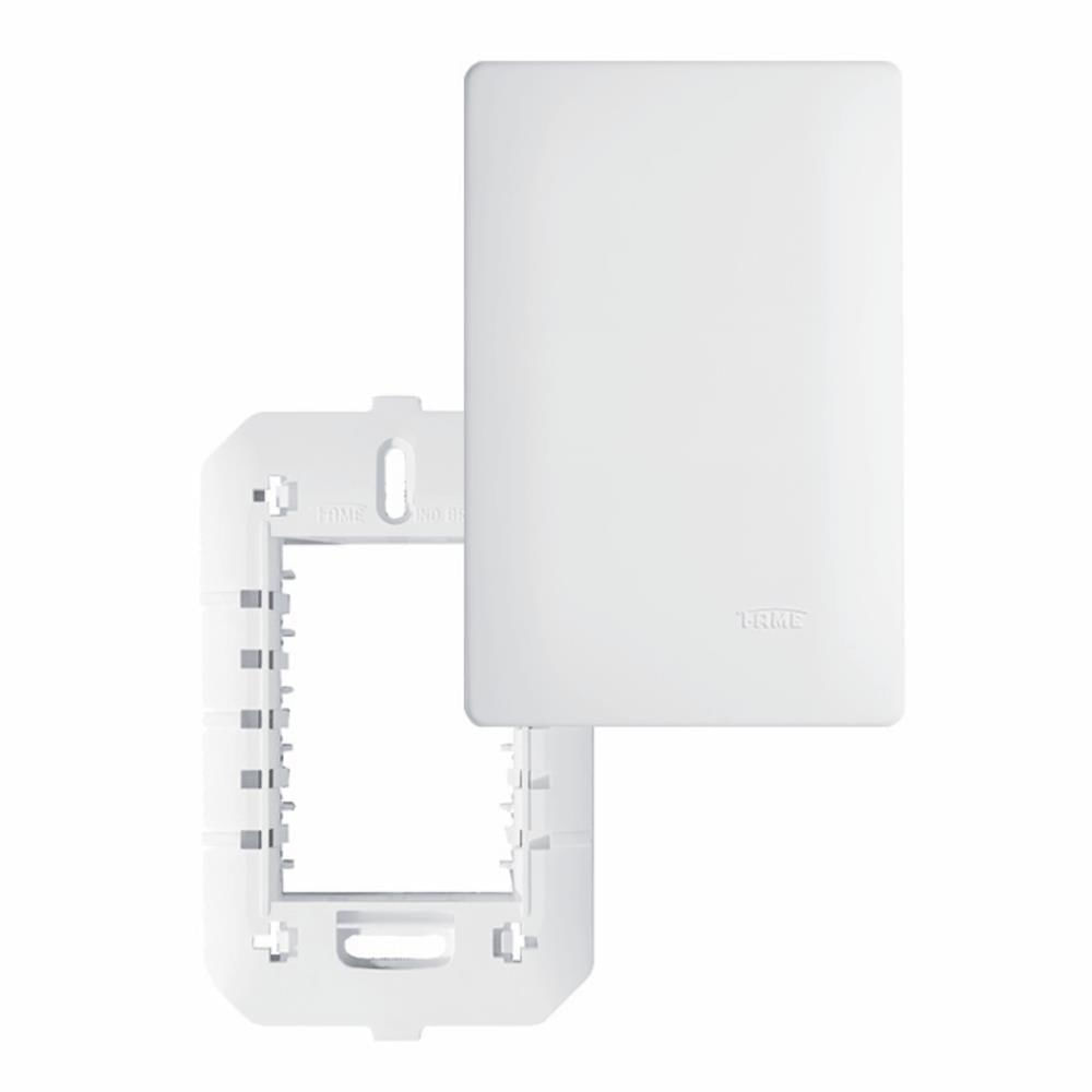Encontraproduto.com.br - Placa Cega com Suporte Fame Habitat 4x2 Branco