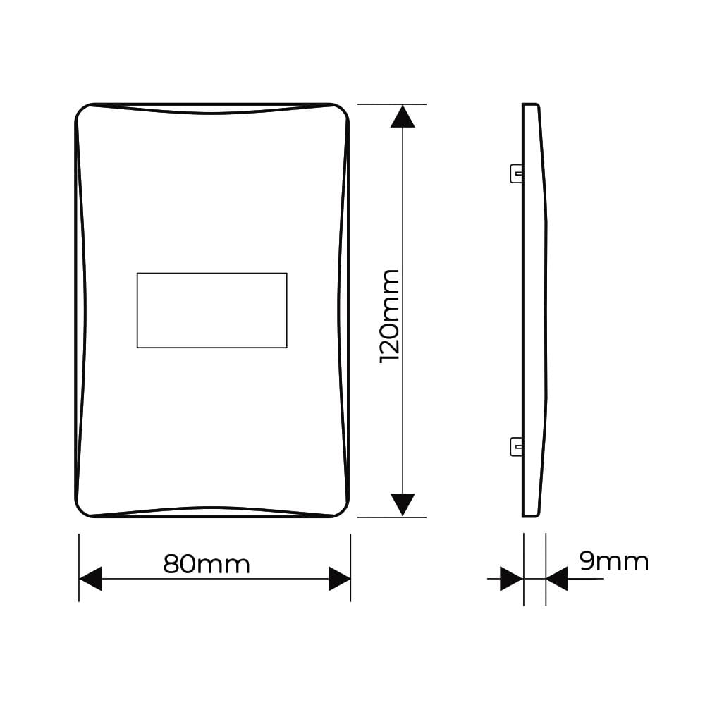 Encontraproduto.com.br - Placa com Suporte Fame Habitat 4x2 para Módulo Horizontal Branco
