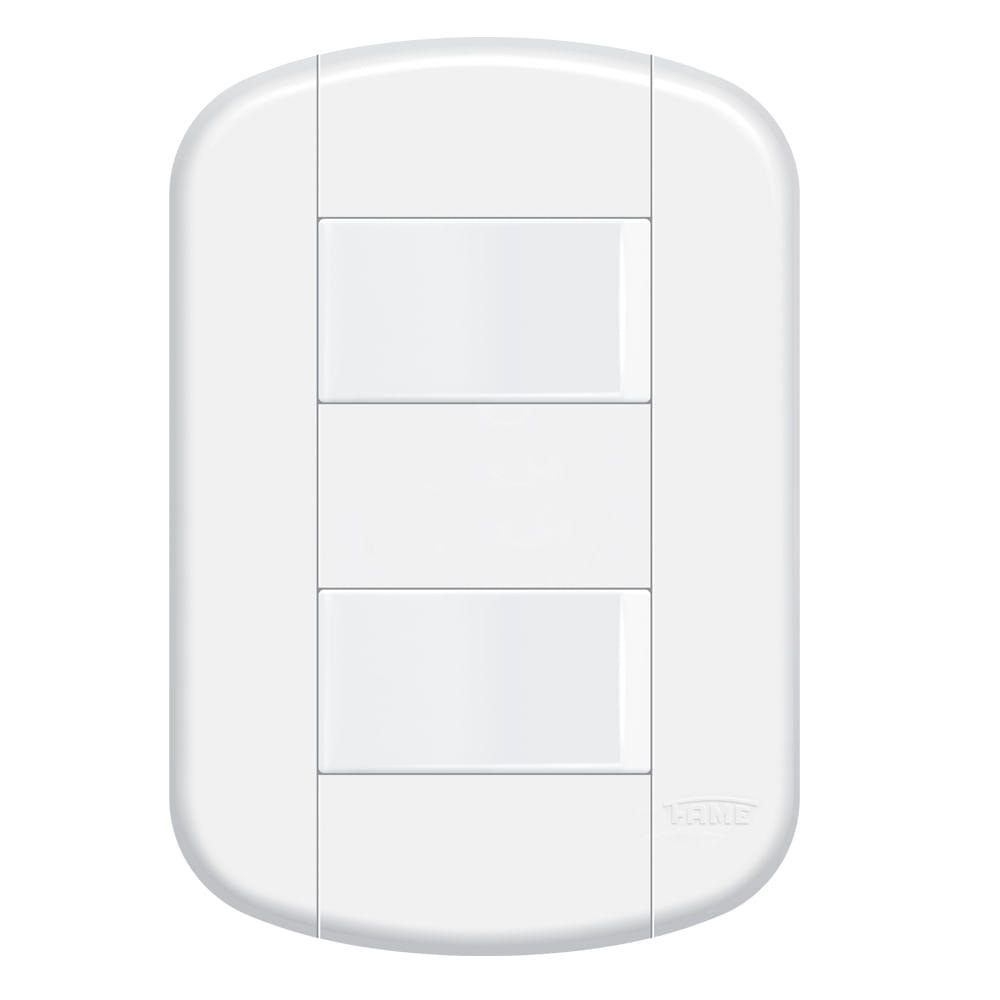 Encontraproduto.com.br - Interruptor Fame Duplo Simples Distanciados 16A Blanc Mais