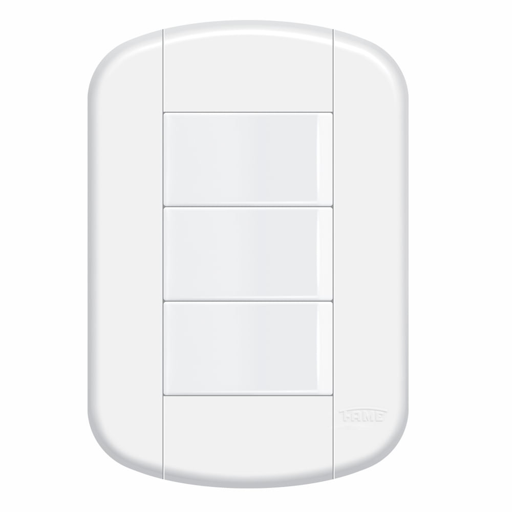 Encontraproduto.com.br - Conjunto 3 Interruptores Blanc+ Simples 16a/250v Fame