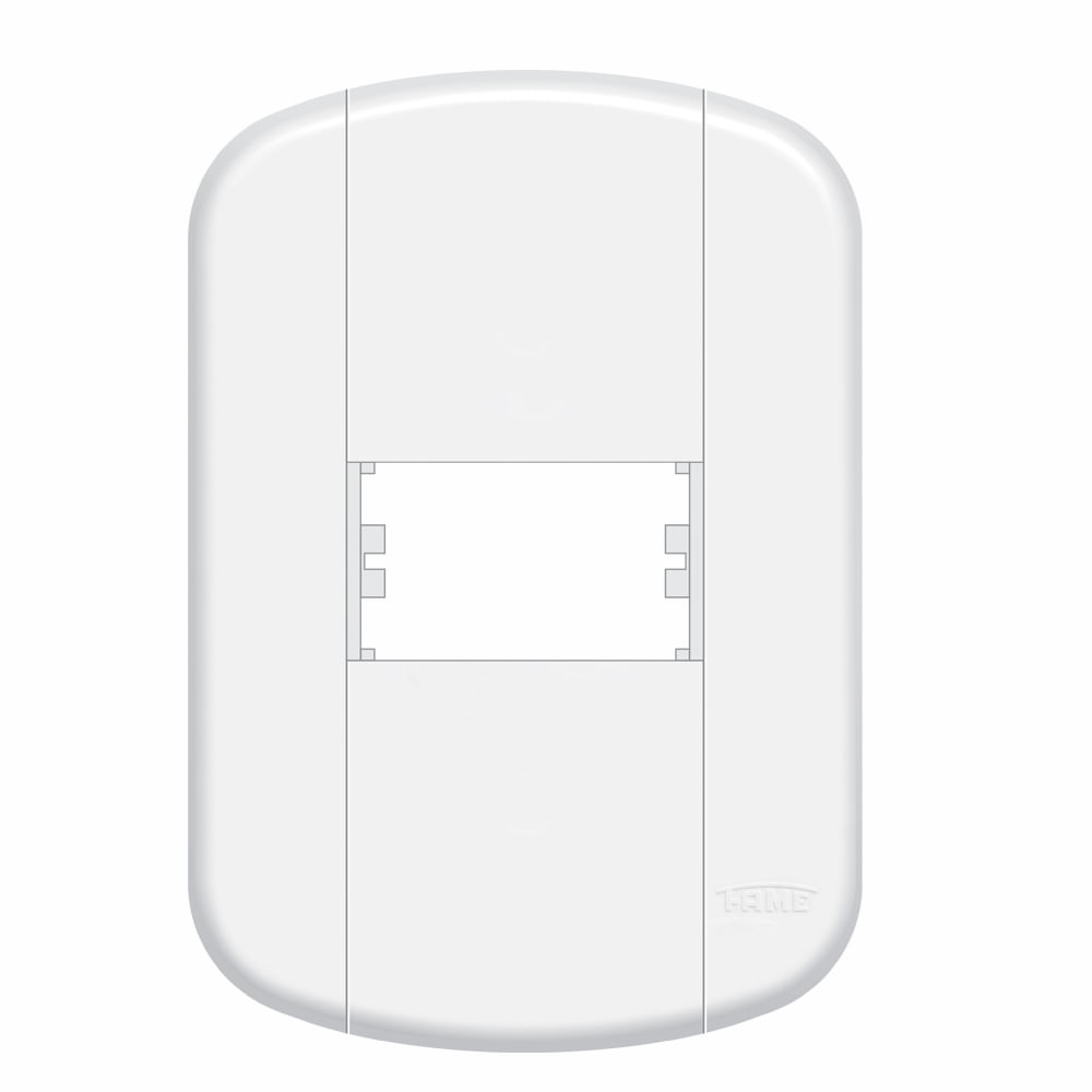 Encontraproduto.com.br - Placa 4X2 Fame  Blanc Mais Para 1Modulo