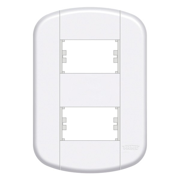 Encontraproduto.com.br - Placa Blanc+ 4x2 2 Modulos Distanciados Fame