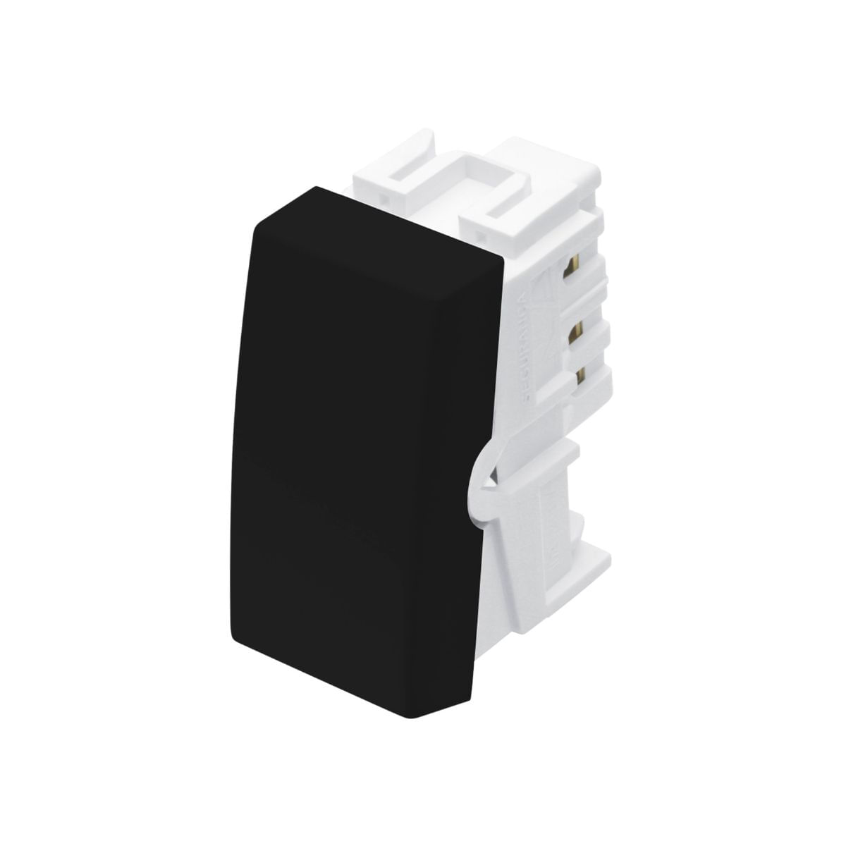 Encontraproduto.com.br - Módulo Interruptor Paralelo Fame Habitat Black 16A Preto