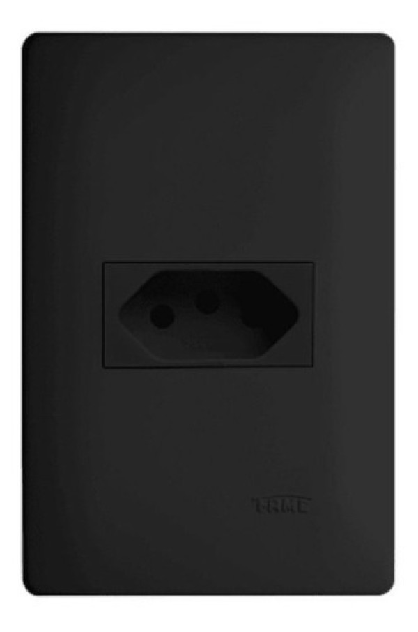 Encontraproduto.com.br - Tomada 2p t 10a/250v/preta Fame