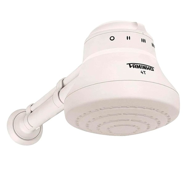 Encontraproduto.com.br - Super Ducha 4400w com Braço 4 Temperaturas 30cm Branco Fame