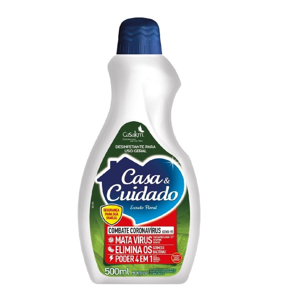 Encontraproduto.com.br - Desinfetante Casa & Cuidado Escudo Floral 500ML