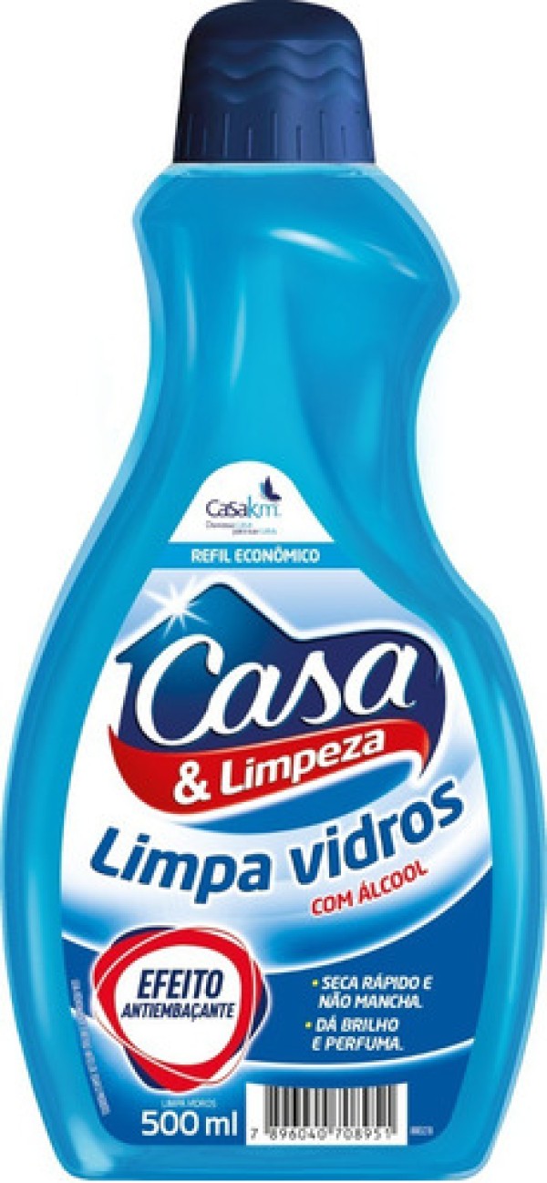 Limpa Vidros Casa&Limpeza Refil 500ML