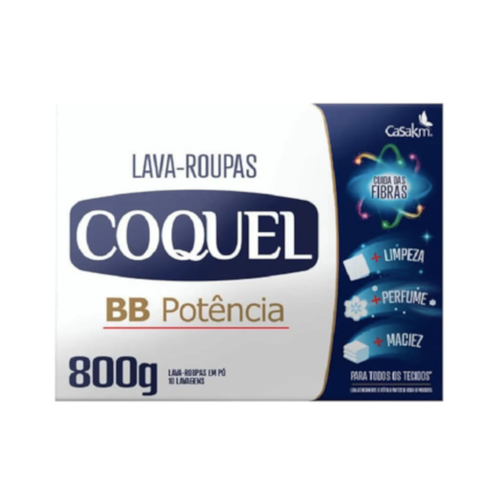 Encontraproduto.com.br - Lava Roupas Em Pó Coquel 800g BB Potencia  - Casa KM