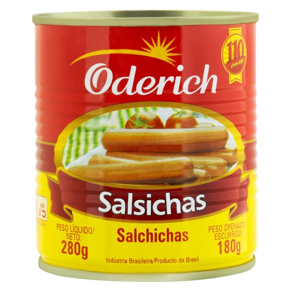 Encontraproduto.com.br - Salsicha Oderich Lata 180g
