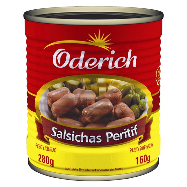 Encontraproduto.com.br - Salsicha Peritif Oderich Lata 160g