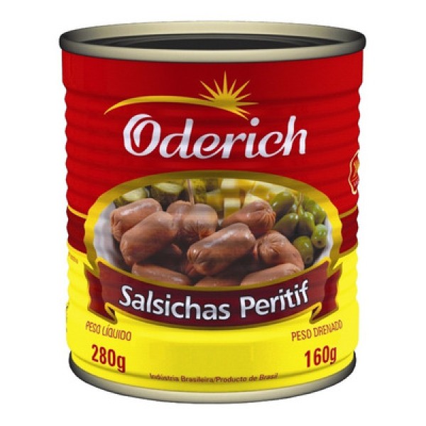 Encontraproduto.com.br - Salsicha Peritif Oderich Lata 160g