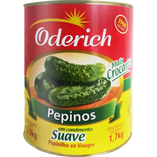 Encontraproduto.com.br - Pepino Oderich Lata com 1,7kg