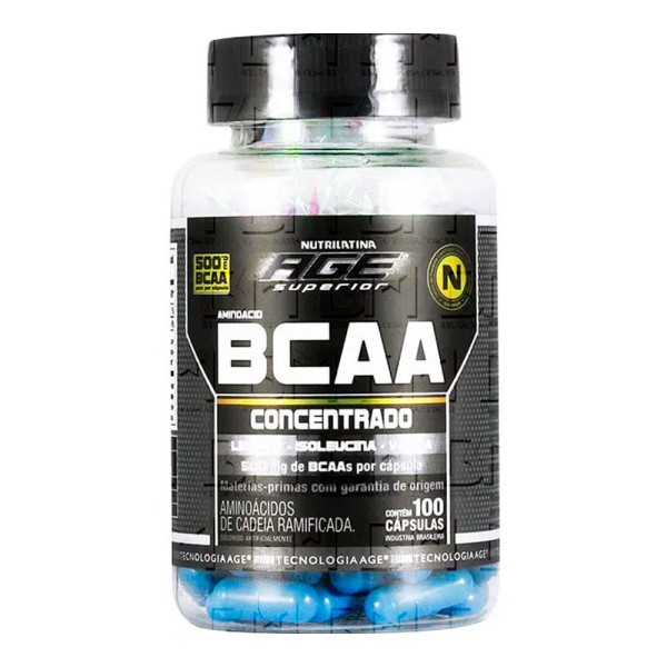 Encontraproduto.com.br - BCAA 500mg 100 cápsulas - Nutrilatina Age