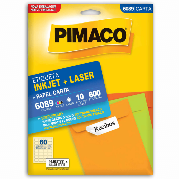 ETIQUETA LASER 6089 (16,93X44,45MM)