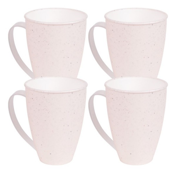 Caneca Plástica Gourmet 520ml Branca - PLASÚTIL