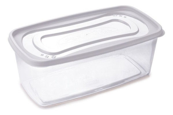 Encontraproduto.com.br - Pote Plástico Retangular Clic 3L - 2191 - Plasutil