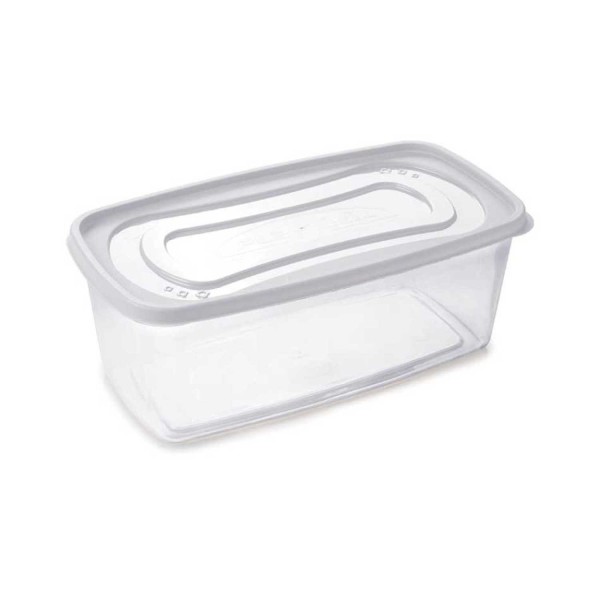 Encontraproduto.com.br - Pote Plástico Retangular Clic 3L - 2191 - Plasutil