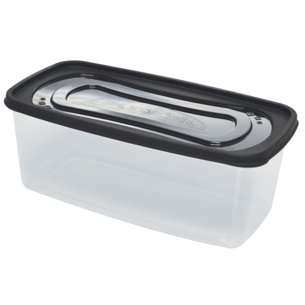 Encontraproduto.com.br - Pote Plástico Retangular Clic 3L - 2191 - Plasutil