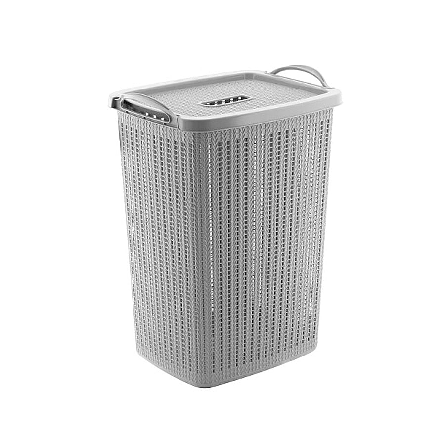 Encontraproduto.com.br - Cesto Plasutil para Roupas Trama 3287