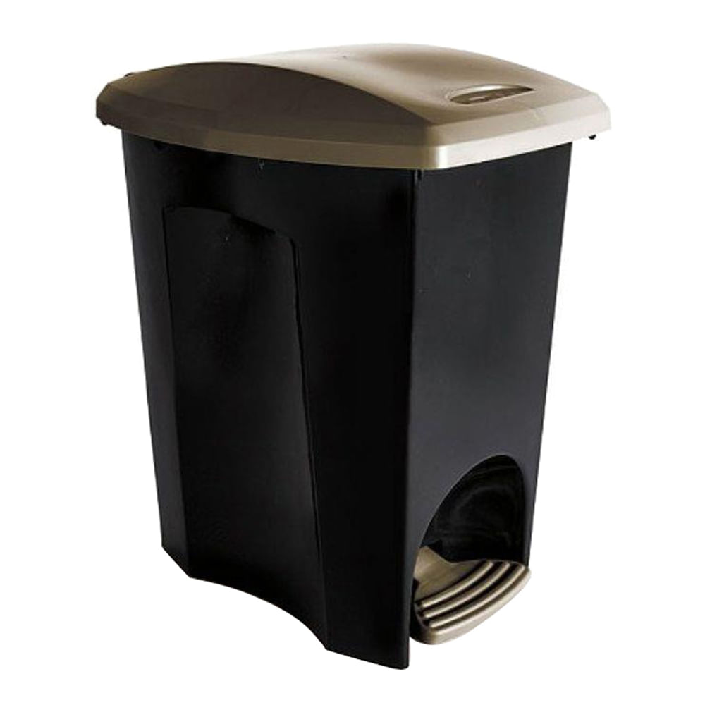 Encontraproduto.com.br - Lixeira Plasútil Ecoblack Com Pedal 15litros