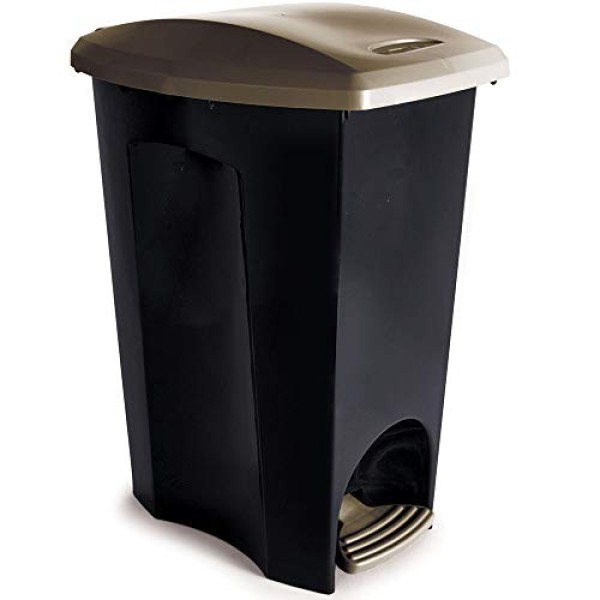 Encontraproduto.com.br - Lixeira Plasútil Ecoblack Com Pedal 50litros