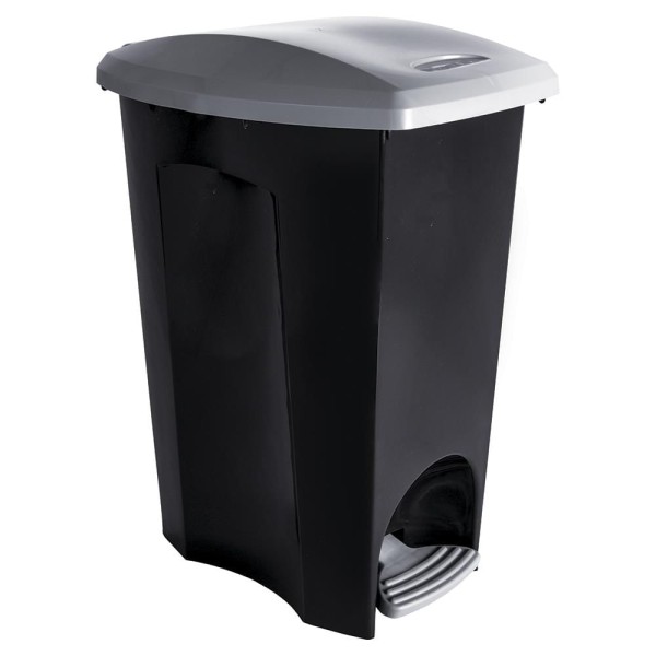 Encontraproduto.com.br - Lixeira Plasútil Ecoblack Com Pedal 50litros